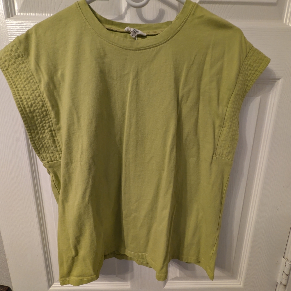 Entro Light Green Short Sleeve Top